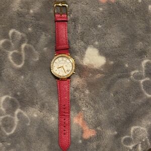 Elegant Red Women's Watch